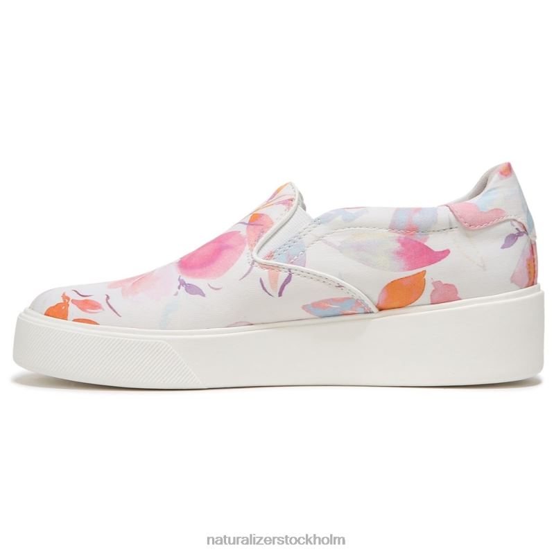 marianne 2.0 slip on sneaker vitt/rosa blommigt tyg 444DB354 sneakers | Naturalizer kvinnor