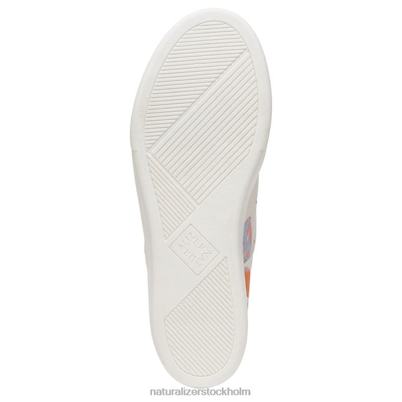 marianne 2.0 slip on sneaker vitt/rosa blommigt tyg 444DB354 sneakers | Naturalizer kvinnor