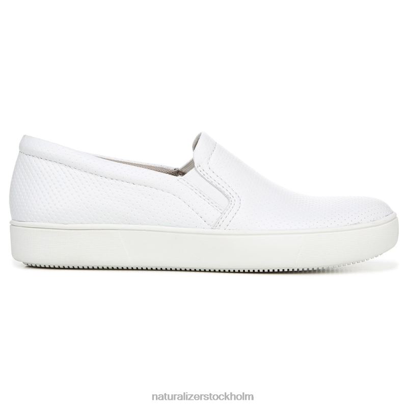 marianne slip on sneaker vitt perforerat läder 444DB511 sneakers | Naturalizer kvinnor