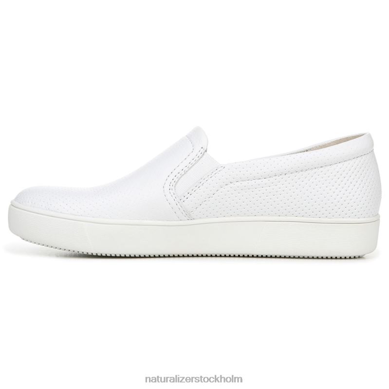 marianne slip on sneaker vitt perforerat läder 444DB511 sneakers | Naturalizer kvinnor