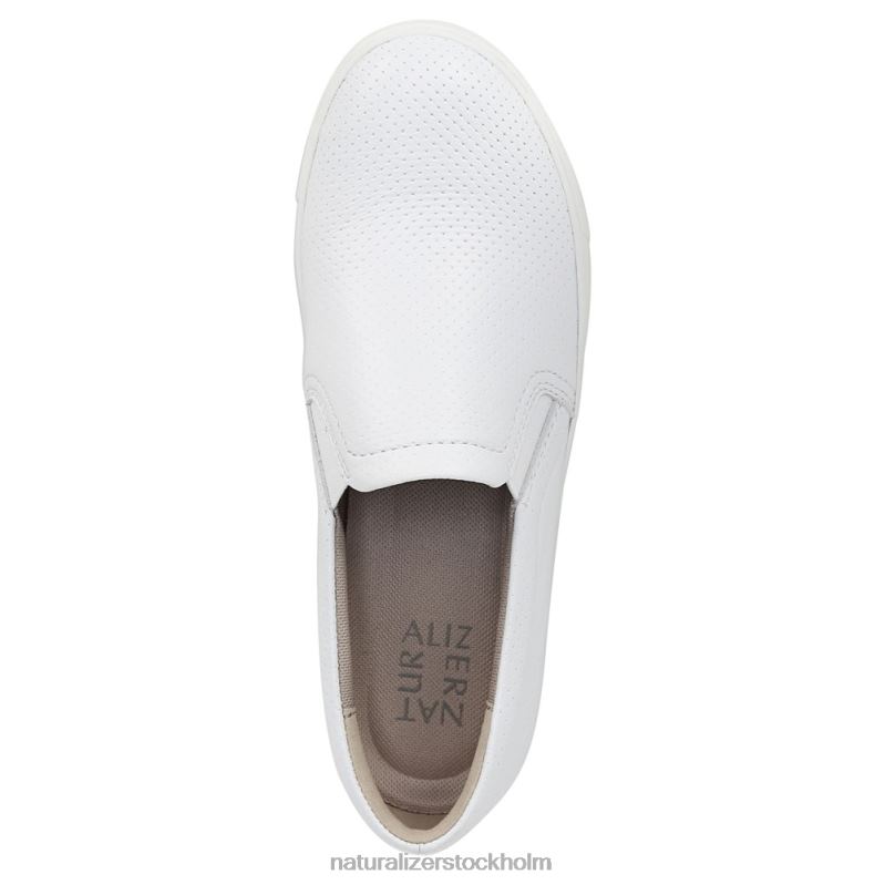 marianne slip on sneaker vitt perforerat läder 444DB511 sneakers | Naturalizer kvinnor