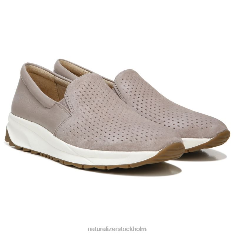 selah slip on sneaker turtle dove mocka/läder 444DB351 sneakers | Naturalizer kvinnor