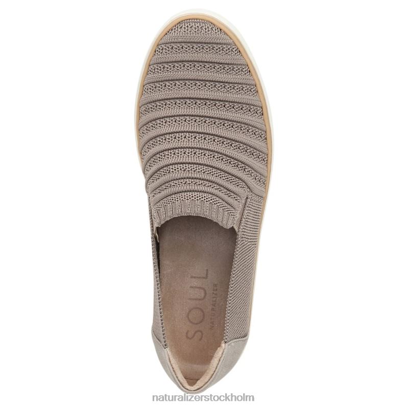 soul kemper slip on sneaker grått stickat tyg 444DB331 sneakers | Naturalizer kvinnor