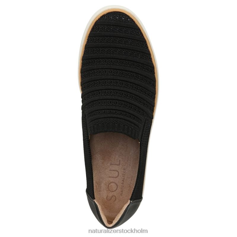 soul kemper slip on sneaker svart tyg 444DB333 sneakers | Naturalizer kvinnor