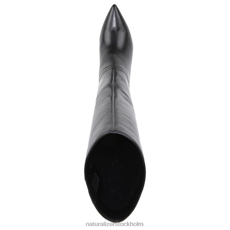 27 redigera falencia knähög klänning boot svart läder 444DB247 stövlar | Naturalizer kvinnor