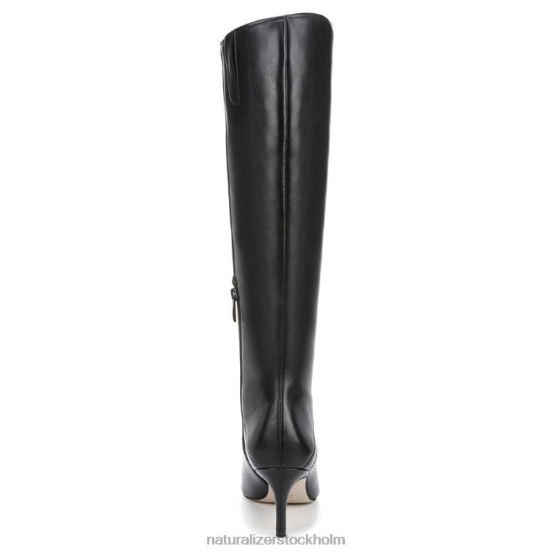 27 redigera falencia knähög klänning boot svart läder 444DB247 stövlar | Naturalizer kvinnor