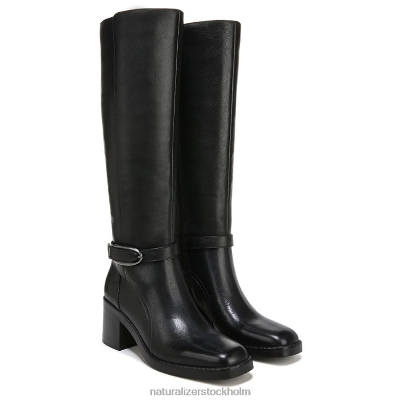 elliot ridstövel svart läder 444DB635 stövlar | Naturalizer kvinnor