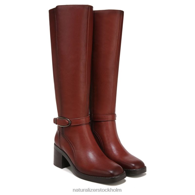 elliot ridstövel terrakotta läder 444DB637 stövlar | Naturalizer kvinnor