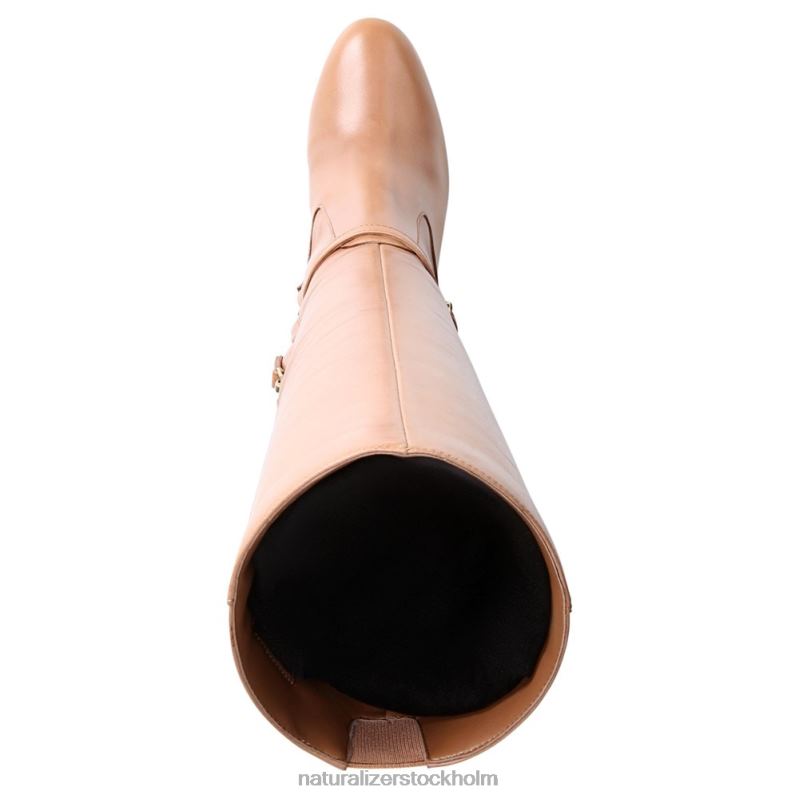 henny bred vadknähög stövel café brunt läder 444DB639 stövlar | Naturalizer kvinnor