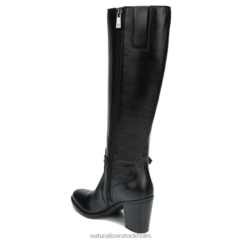 kalina bred vadknähög stövel svart läder 444DB257 stövlar | Naturalizer kvinnor