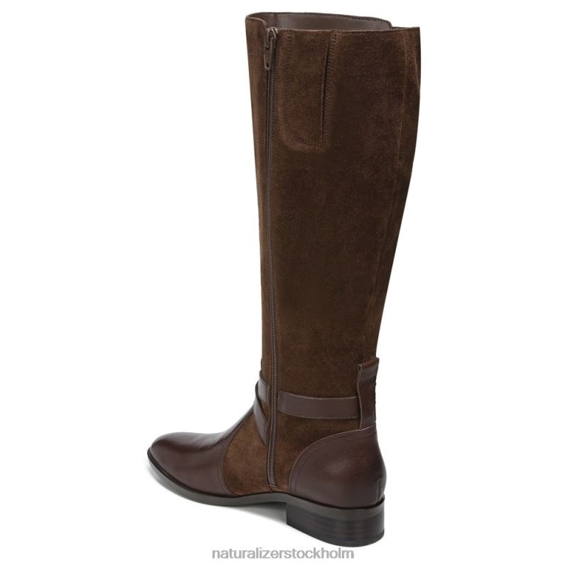 rena bred kalv ridstövel chokladkaka läder 444DB255 stövlar | Naturalizer kvinnor