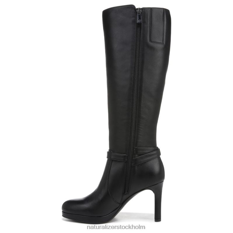 taelynn bred vadknähög stövel svart läder 444DB642 stövlar | Naturalizer kvinnor