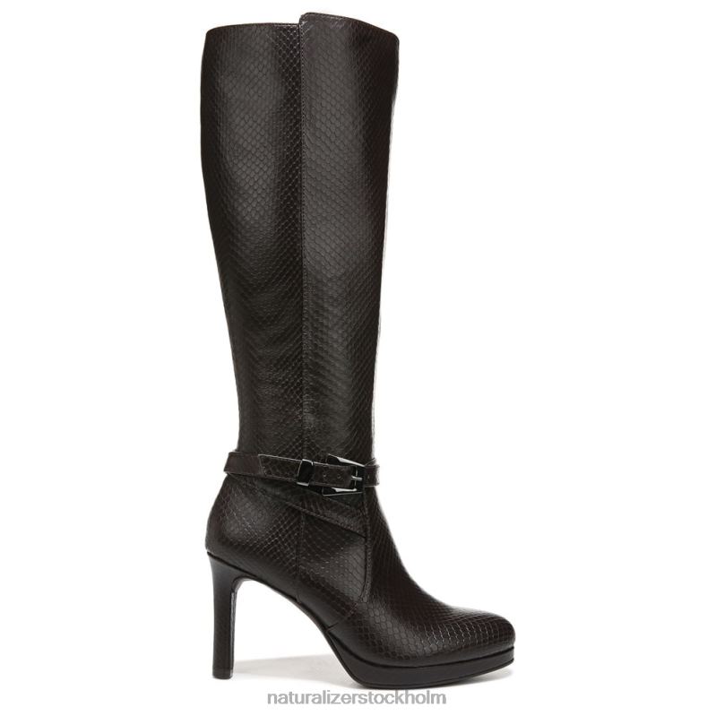 taelynn knähög stövel skogsbrunt ormläder 444DB649 stövlar | Naturalizer kvinnor