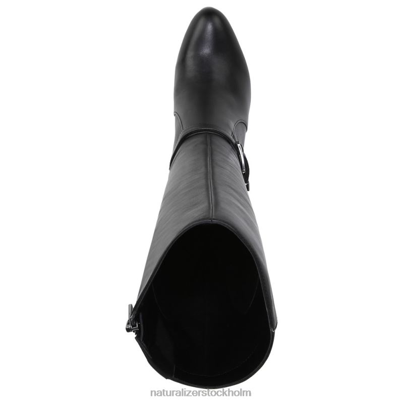 taelynn knähög stövel svart läder 444DB647 stövlar | Naturalizer kvinnor