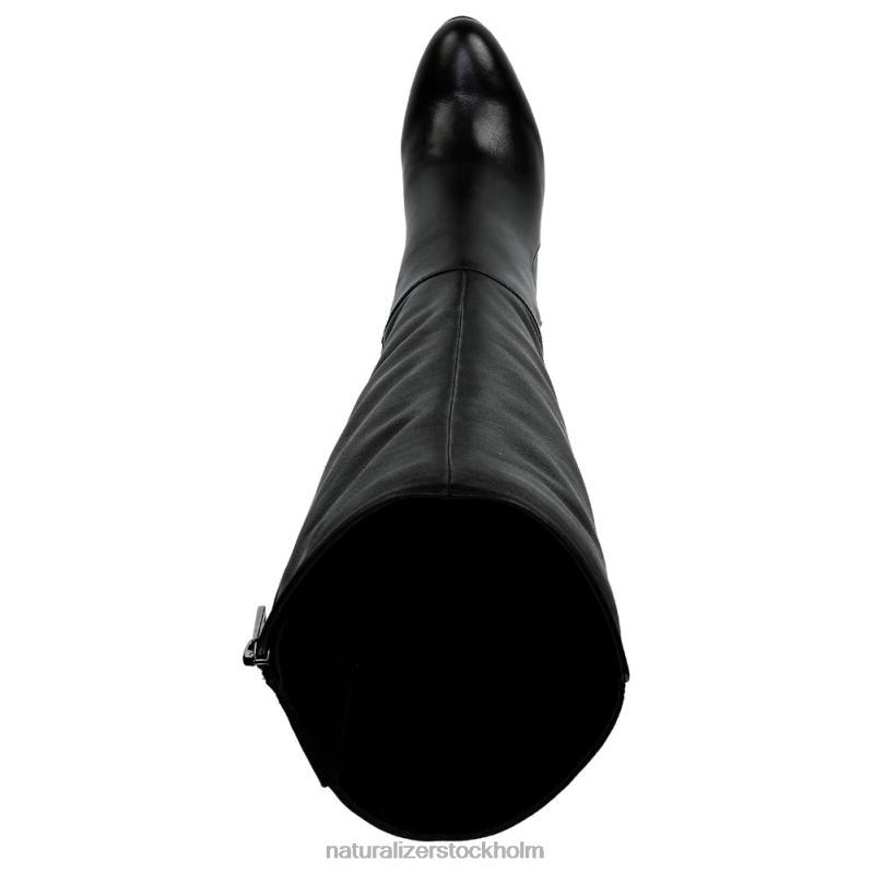 tai knähög klänning boot svart läder 444DB675 stövlar | Naturalizer kvinnor