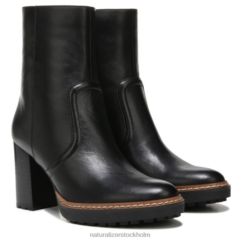 catie bootie svart läder 444DB665 stövlar | Naturalizer kvinnor