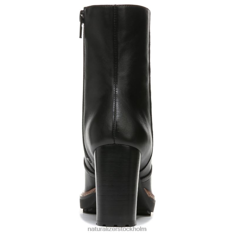 catie bootie svart läder 444DB665 stövlar | Naturalizer kvinnor