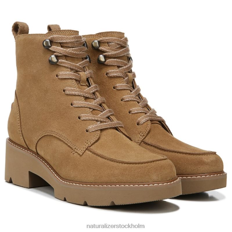 dara bootie gyllene karamellläder 444DB674 stövlar | Naturalizer kvinnor