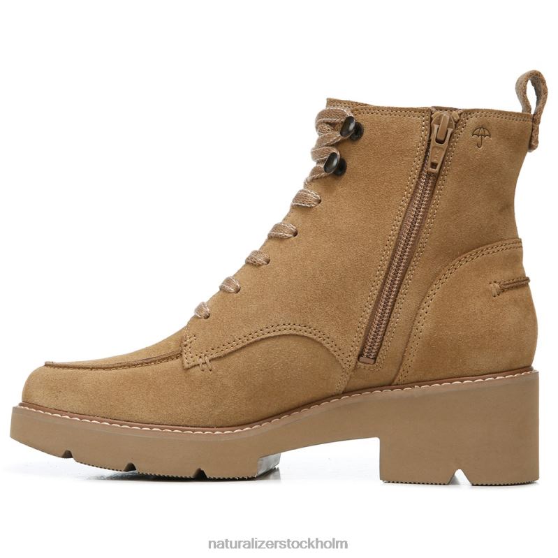 dara bootie gyllene karamellläder 444DB674 stövlar | Naturalizer kvinnor