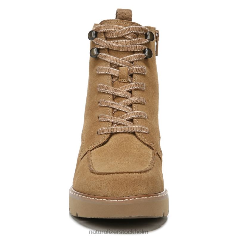 dara bootie gyllene karamellläder 444DB674 stövlar | Naturalizer kvinnor