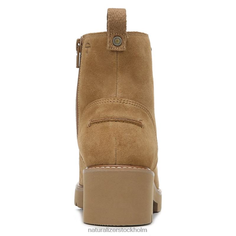 dara bootie gyllene karamellläder 444DB674 stövlar | Naturalizer kvinnor