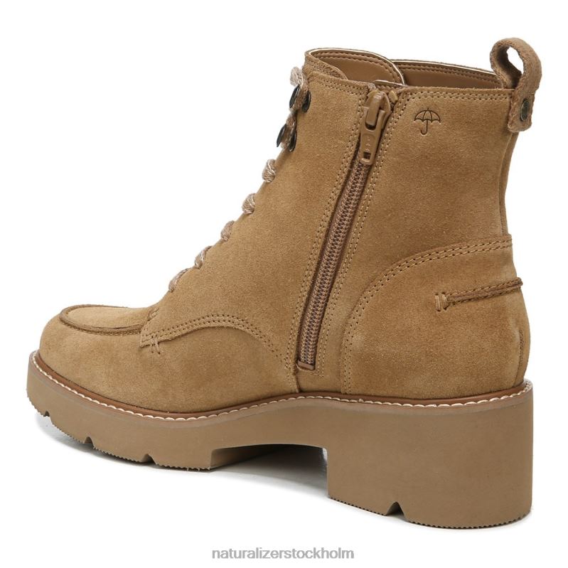 dara bootie gyllene karamellläder 444DB674 stövlar | Naturalizer kvinnor