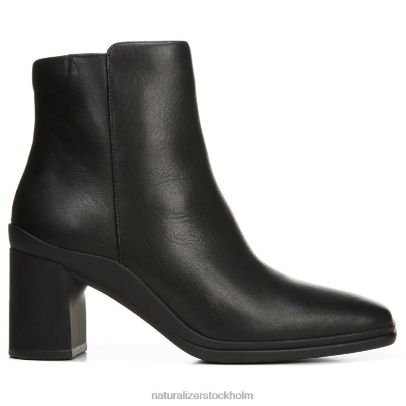 en mycket vattentät bootie svart läder 444DB280 stövlar | Naturalizer kvinnor