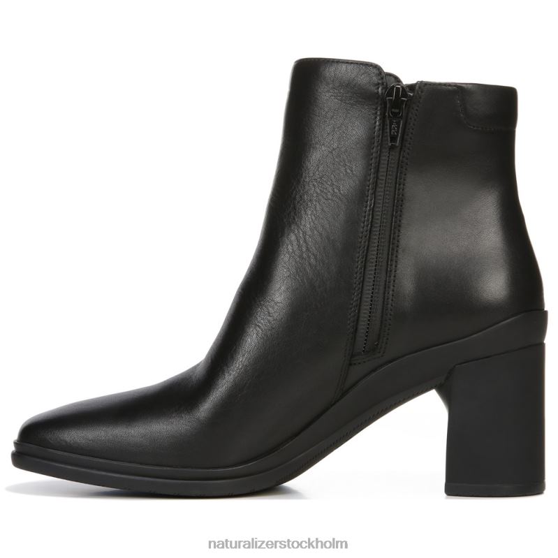 en mycket vattentät bootie svart läder 444DB280 stövlar | Naturalizer kvinnor