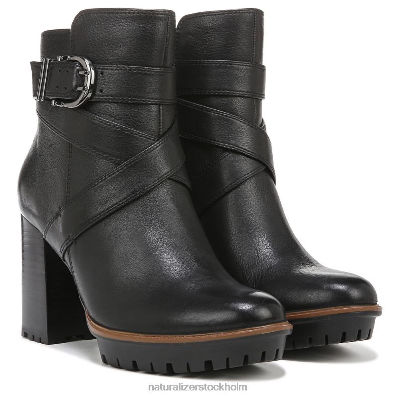 lyra stövel svart läder 444DB656 stövlar | Naturalizer kvinnor