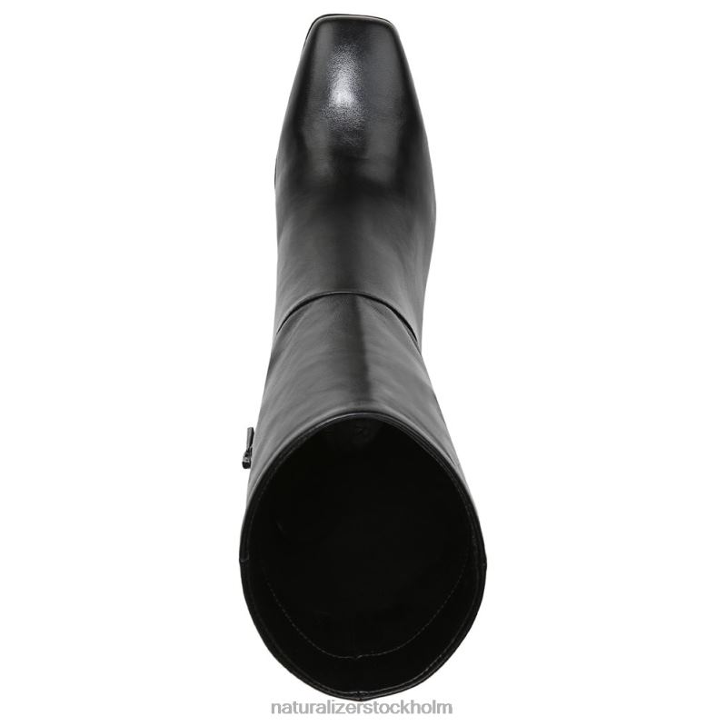 platt bootie svart läder 444DB667 stövlar | Naturalizer kvinnor
